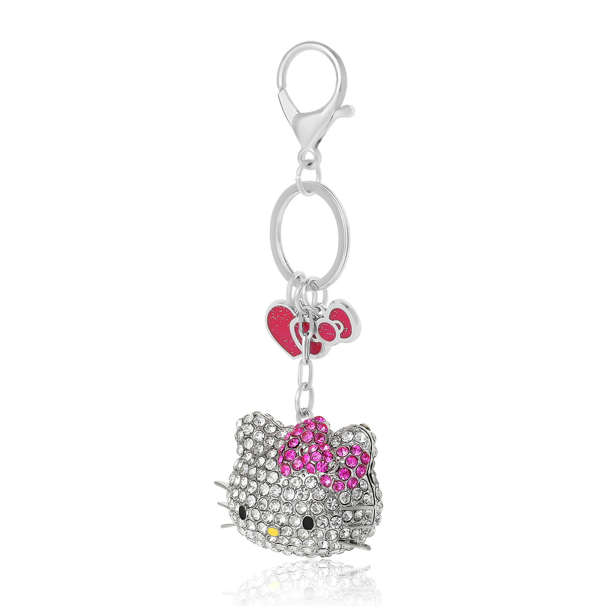 Hello Kitty Crystal Cluster Pavé Bag Charm Keychain – Officially Licensed Sanrio