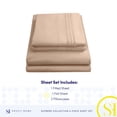 thumbnail image 4 of Juego de sábanas Sweet Home Collection California King Taupe, 4 of 6