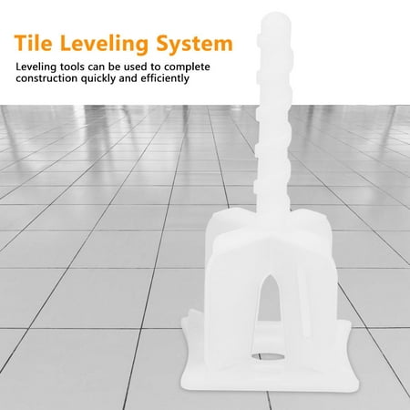 YLSHRF 100pcs/set Professional Tile Leveling System Bases Wall Floor Plastic Flooring Tool Kit, Wall Floor Leveler, Tiling (Best Floor Leveling Compound)