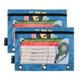 thumbnail image 5 of FORMRS 2 Pack Pencil Pouch for 3 Ring Binder with Clear Window Zipper Case, Colorful Ice Cream Cat, 5 of 6