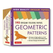 Origami Folding Papers - Geometric Patterns - 192 Sheets: 10 Different Patterns of 6 Inch (15 CM) Double-Sided Origami Paper (Includes Instructions for 4 Projects) (Other)