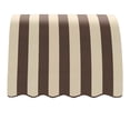 thumbnail image 2 of Awntech 3.38 Ft Savannah Waterfall Closed-Sides Awning Canopy (40.5in x 31in x 24in), Brown/Tan Stripe, 2 of 2