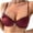 Bras for Women Brown, variant on Womens Full Support Bras, Women's Push Up Lace Bra Underwire Plunge Full Coverage Bras Sexy Plus Size Everyday Bras 75B-85C