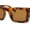 Tortoise - Brown, variant on Beveled Squared Rectangle 2-tone Mod Plastic Sunglasses All Black