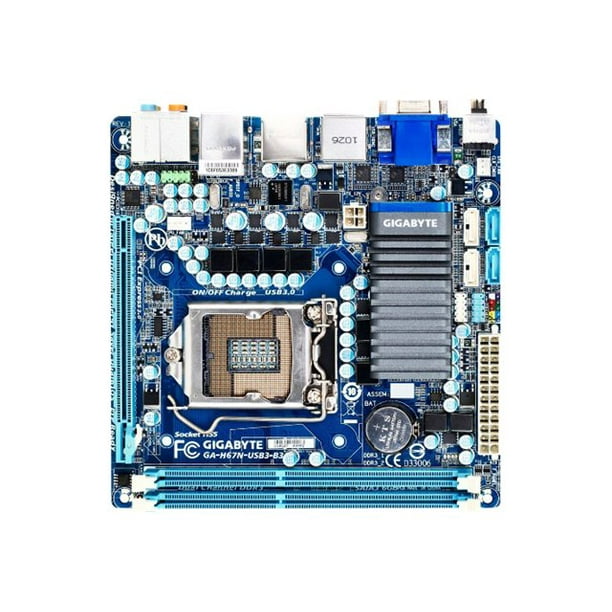 Gigabyte Ga H67n Usb3 1 0 Motherboard Mini Itx Lga1155 Socket H67 Usb 3 0 Gigabit Lan Onboard Graphics Cpu Required Hd Audio 8 Channel Walmart Com Walmart Com