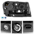 thumbnail image 2 of AKKON - For 2002-2009 Chevy Trailblazer Black OE Replacement Headlights Driver/Passenger Head Lamps Pair, 2 of 6