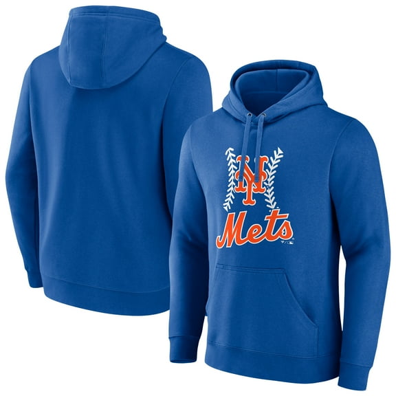 Men's Royal New York Mets Fastball Pullover Hoodie