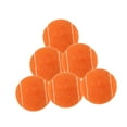 thumbnail image 1 of Lipstore 6 Pcs Balles de Tennis Pratique Entraînement Résistantes à l'Usure pour Jeux Extérieur Intérieur Orange, 1 of 8
