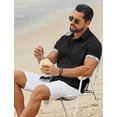 thumbnail image 3 of COOFANDY Men Linen Shirt Lightweight Beach Shirt Button Up Shirts for Men Summer Beach Outfit, 3 of 6