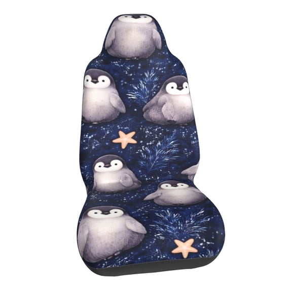 Winter Penguin Car Seat Covers Stretch Car Seat Protectors Universal Fit
