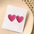 thumbnail image 4 of Pendientes de corazón Hugo Conjunto de corazón de amor Acrílico, 4 of 7