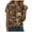 Brown, variant on Women Camo Shirt Top Y2K Maple Leaf Graphic Tee Short Sleeve Loose Fit Round Neck T Shirt Streetwear (Khaki, M)