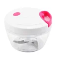 thumbnail image 6 of Premium 3 Blades Inox Multi Manual Food Processor Household Manual Garlic Puller Manual Crusher Press Meat Grinder Kitchen Tool (Pink), 6 of 7