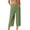 Green 1, variant on BLVB Capri Pants for Women Mid Waisted Pull on Dress Pants Straight Leg Stretchy Capris Trousers Pants for Office Work