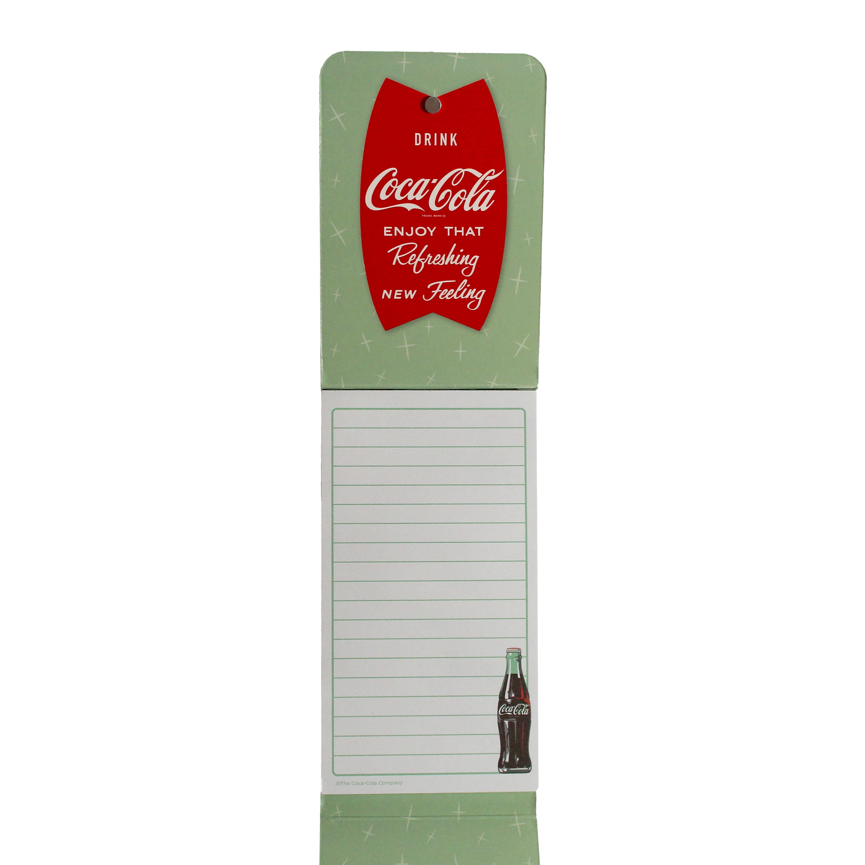 Coca-Cola Classic Stationery Collection Set, Red and Green, Spiral Journal, Magnetic List Pad, Pocket Notepad, Die-Cut Notepad with Foil Detail, Collector's Gift Set