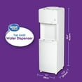 Great Value Top Loading Hot/Cold Temperature Water Dispenser, White