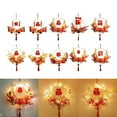 thumbnail image 4 of Chinese New Year 2024 Decoration Pendant Led Lamp Wreath Spring Festival Decor, 4 of 5