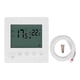 thumbnail image 1 of Termostato digital Termostato de control de temperatura de calefacción de piso eléctrico de alta potencia de 4500 W para Office Mall AC 90 V a 240 V blanco, 1 of 8