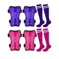 thumbnail image 1 of Hryrbay Set de espinilleras y calcetines de fútbol para niños, 1 of 6