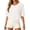 White, variant on Puff Short Sleeve Cardigans for Women Lightweight Summer Shirts Button Up Knit Sweater Tops Spring Clothes
