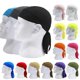 thumbnail image 3 of Pañuelo de algodón para la cabeza, bandana, sombrero pirata para hombre, capucha de ciclismo, protección solar, deportivo, transpirable, estampado., 3 of 6