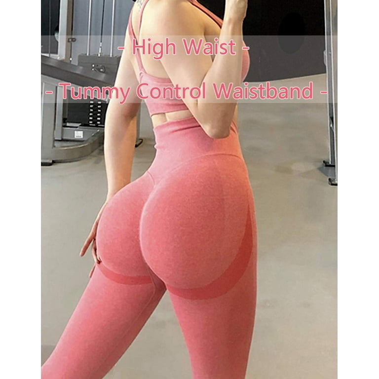 Womens Buttery Soft Workout Leggings Seamless Ruched Booty High Waist Yoga  Pants
