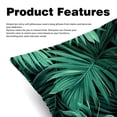 thumbnail image 2 of Tropical Jungle Palm Leaves Velvet Throw Pillow Covers Set of 2 with Unique Patterns for Bed and Sofa, Available in 16x16, 18x18, and 20x20 Inches for Various Occasions, 2 of 6