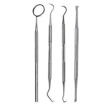 Dental Tartar Calculus Plaque Remover Tooth Scraper, Dental Mirror & Scaler Set
