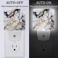 thumbnail image 2 of Marbled LED Square Night Lights - Energy Efficient and Stylish Bedroom Lighting Solution, 2 of 6