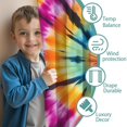 thumbnail image 3 of Blackout Kids Curtains,Rainbow Tie Dye Mandala Pattern Childrens Insulated Curtains Set Of 2,Bedroom Essentials,Toddler Room Decor 42"x54", 3 of 5