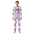 thumbnail image 2 of Halloween Family Pajamas Set Long Sleeve Crew Neck, Soft Matching Halloween Pajamas with Ghost Pumpkin Candy Print, Cute Family Halloween Pajama Set Sleepwear, 2 of 4