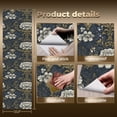 thumbnail image 3 of Baroque Peel and Stick Wallpaper Classic Navy Damask Fabric Ornate Gold Floral Baroque Wall Mural 23.6in x 9.8ft Self Adhesive Removable Wall Paper Renter Friendly Wallpaper for Bedroom Livingroom, 3 of 8