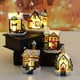 thumbnail image 5 of Moyic Resin Christmas Scene Snow House LED Decoration Desktop Village Set Kits de decoración para fiestas Escribe un, 5 of 5