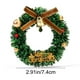 thumbnail image 3 of Mini guirnalda magnética navideña | Decoración festiva para el refrigerador con campanas y estrellas | Pack de 2 coronas de plástico para decorar el hogar y la oficina en Navidad, 3 of 6