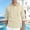 (Casual 243)Khaki, variant on Mens Solid Color Jackets Summer Outerwear Fashion Casual Long Sleeve Hooded Button-up Linen Loose Outer Tops