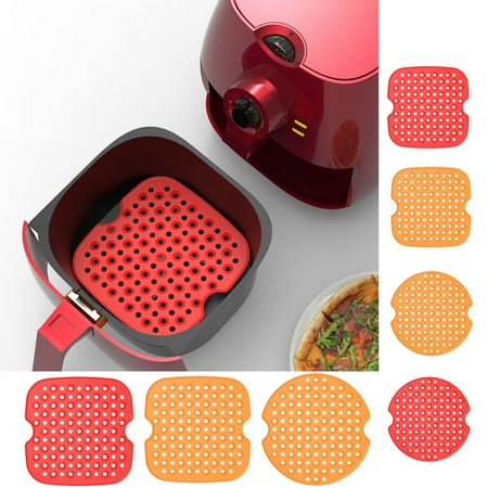 

Shenmeida Reusable Air Fryer Liners Non-Stick Silicone Air Fryer Basket Mats Accessories For Most Air Fryer Air Fryer Parchment Paper