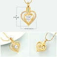 thumbnail image 2 of Cremation Jewelry Heart Urn Necklace for Women Birthstone Memorial Jewelry Pendant for Ashes for Human Pet, 2 of 5