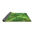 thumbnail image 2 of Ahgly Company Indoor Square Oriental Green Industrial Area Rugs, 4' Square, 2 of 4