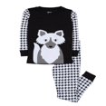thumbnail image 1 of Pyjama Deux Pièces en Coton pour Garçons et Filles, Cœurs Bleu Marine, 5 Ans, 1 of 2
