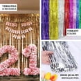 thumbnail image 4 of Efavormart 8ft Black Metallic Foil Fringe Curtain - Doorway and Party Backdrop Curtain for Wedding Decor, Birthday Parties Celebration, Baby Shower, Photo Booth Decoration, 4 of 6