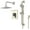 Brushed Nickel, variant on Single Handle Shower Trim Set W/Handheld Chrome
