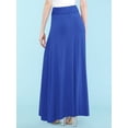 thumbnail image 4 of Made by Johnny Women's Lightweight Floor Length Maxi Skirt XL ROYAL_BRITE, 4 of 7