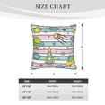 thumbnail image 4 of Bingfone Space Doodle Linen Throw Pillow Covers Cushion Case Pocket Button Vintage Farmhouse Pillowcase For Sofa Couch Bed 16"X16", 4 of 9