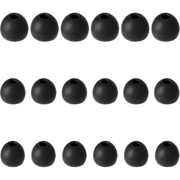 30 Pcs Black Silicone Earbuds Tips Replacement Earbud In-Ear Earphone Headphone Earbuds Tips 3 Different Size Gels Rubber Spare All Small Size For Premium Noise Isolation