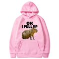 thumbnail image 1 of Sudadera con capucha con estampado gráfico para hombre, ropa de calle informal, Vintage, Ok I Pull Up, Capybara, jerséis góticos, Harajuku xuanjing  unisex, 1 of 2