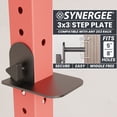 thumbnail image 2 of Synergee Step Plate for 3x3 Power and Squat Racks, Fits Racks with 5/8" Holes. Step-Up Plate for Reaching Pull-Up Bars, Chin-Ups, and Muscle-Ups., 2 of 6