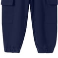 thumbnail image 6 of LckLvx Boys Cargo Pants Elastic Waist Jogger Pants with Multi Pockets School Daily Sweatpants, 6 of 7