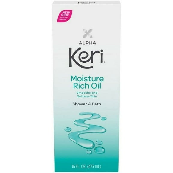 Alpha Keri Shower & Bath Moisture Rich Oil 16 oz(Pack of 4)