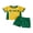 Yellow Green, variant on Toddler Baby Boy Game Day Football Outfit Infant Baby Boys Summer Clothes 6 12 18 24 Months 2 3 4 Years Short Sleeve Soccer Letters Print T Shirt Tops with Shorts 2Pcs Set