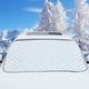 thumbnail image 1 of Cubierta de nieve para parabrisas de coche, para hielo, escarcha, cubierta de invierno para coche, cubiertas de parabrisas gruesas, protección contra heladas para la mayoría de coches, SUV y camioneta, 1 of 9